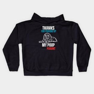 Thanks for picking up my poop beagle Kids Hoodie